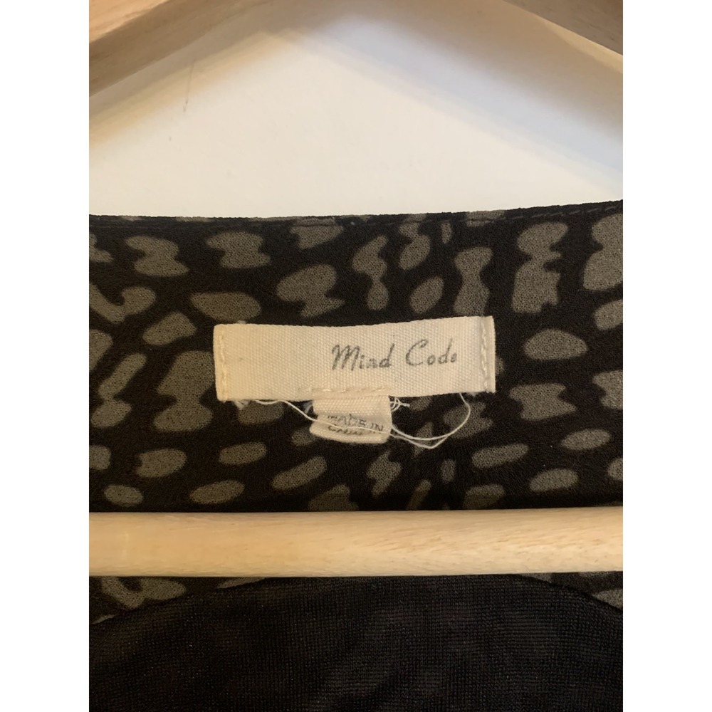 Mind Code Cottage Dress Size Small Ruffle Sleeve Pleated All Over Print - Picture 3 of 11